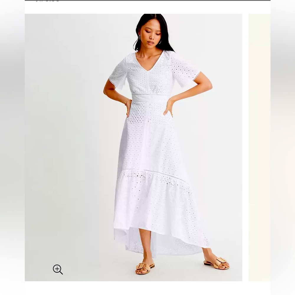 ANN TAYLOR EYELET MAXI DRESS NWT!!